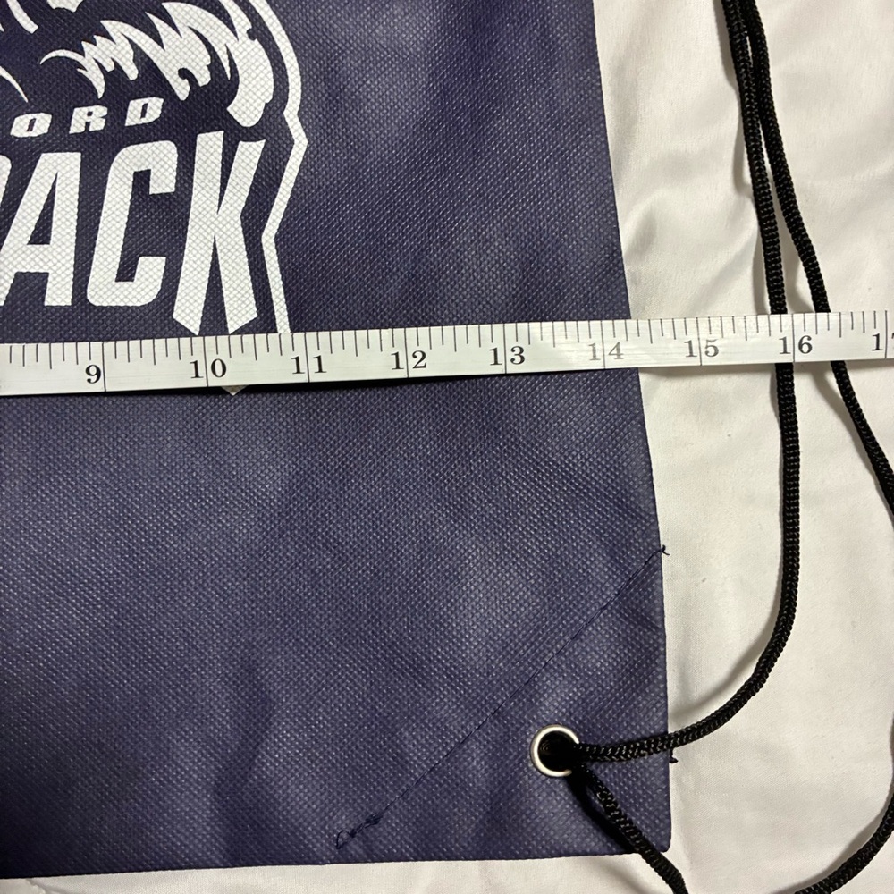 Navy Drawstring Gym Sack - Picture 5 of 7